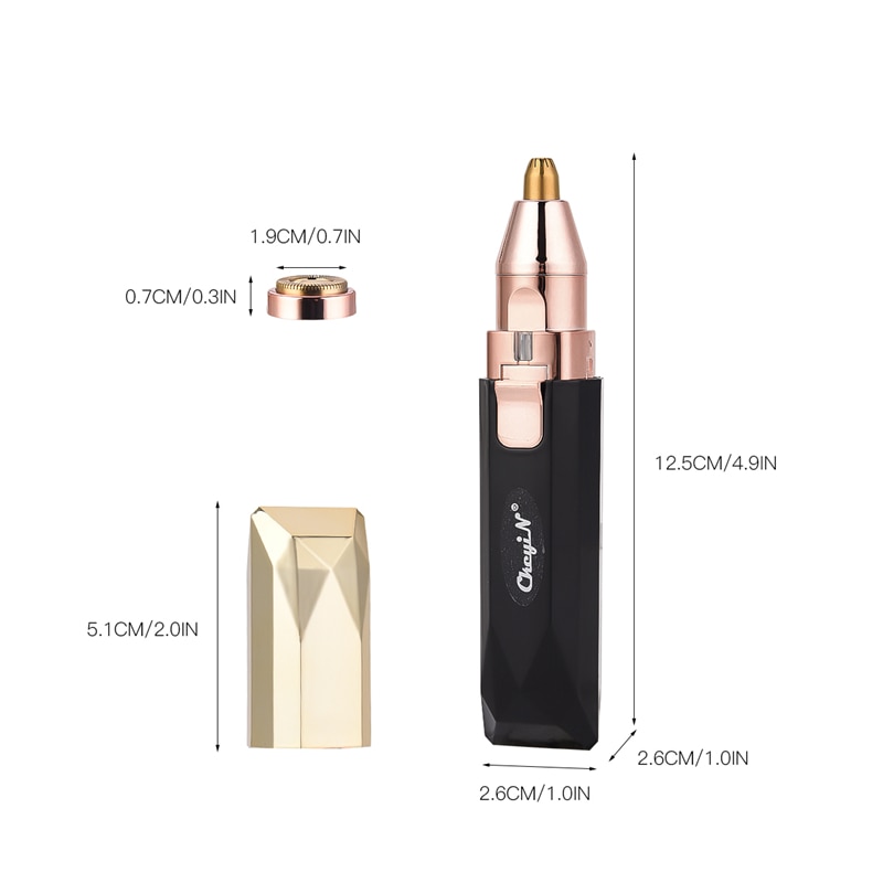 Batterij Aangedreven Elektrische Gezichtshaar Remover Razor Depilator Wenkbrauw Trimmer Bikini Scheermes Gezicht Trimmer Vrouwen Scheren Machine