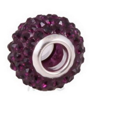 Mieszane białe gorące 14MM 50 sztuk/partia żywica Rhinestone posrebrzane rdzeń Big Hole kryształowe koraliki europejskie n4254 dopasowane bransoletki z charmsami.: 11