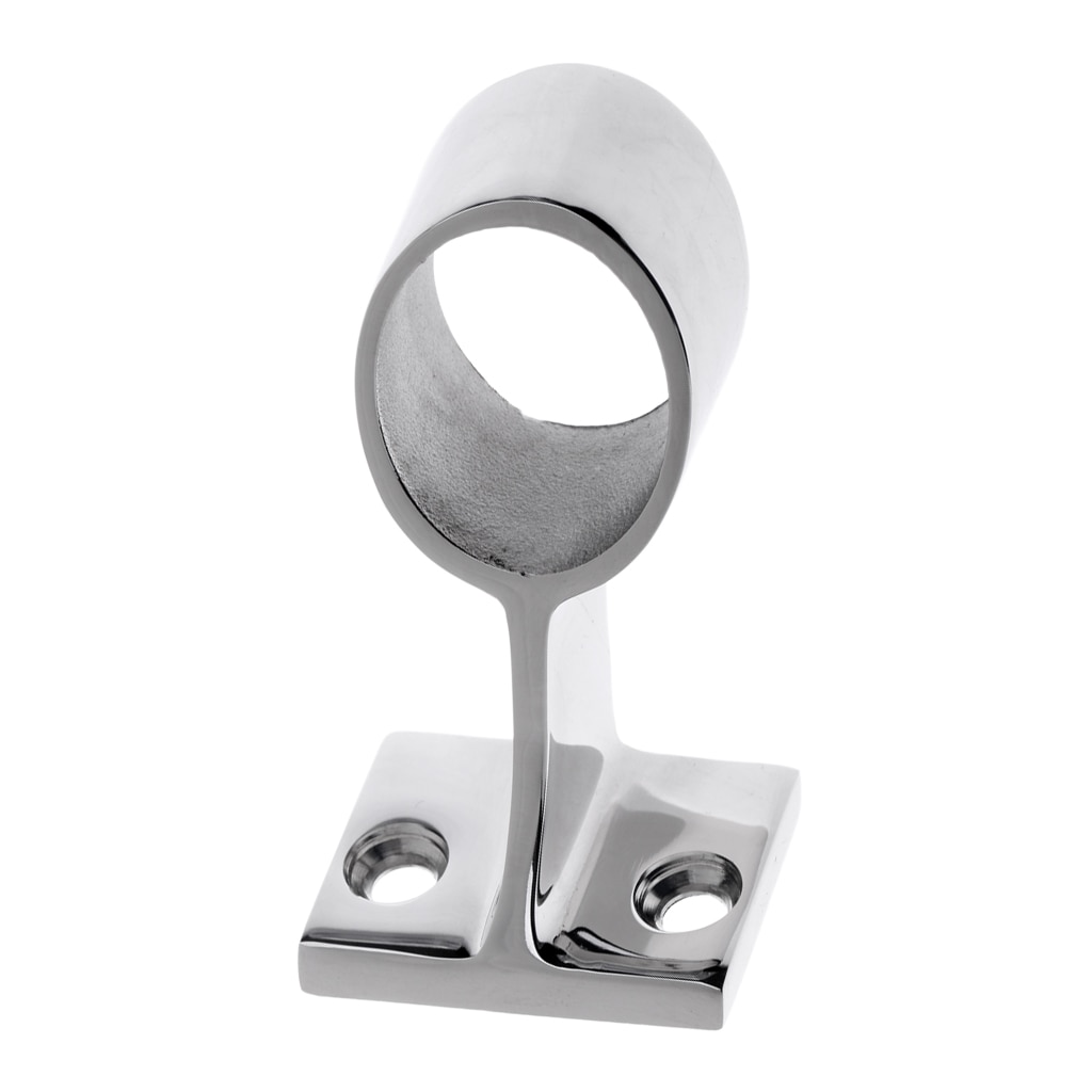 Boat Handrail Fitting Center Stanchion Marine Grade 316 Stainless Steel Corrosion Resistant Durable