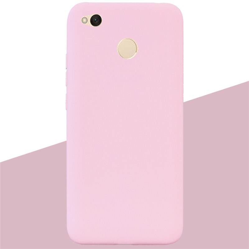 Case For Xiaomi Redmi 4x Case Silicone Soft TPU Ultra Thin Slim Shockproof Case For Xiaomi Redmi 4X On For Redmi 4x Silicon Case: 11 Light Pink