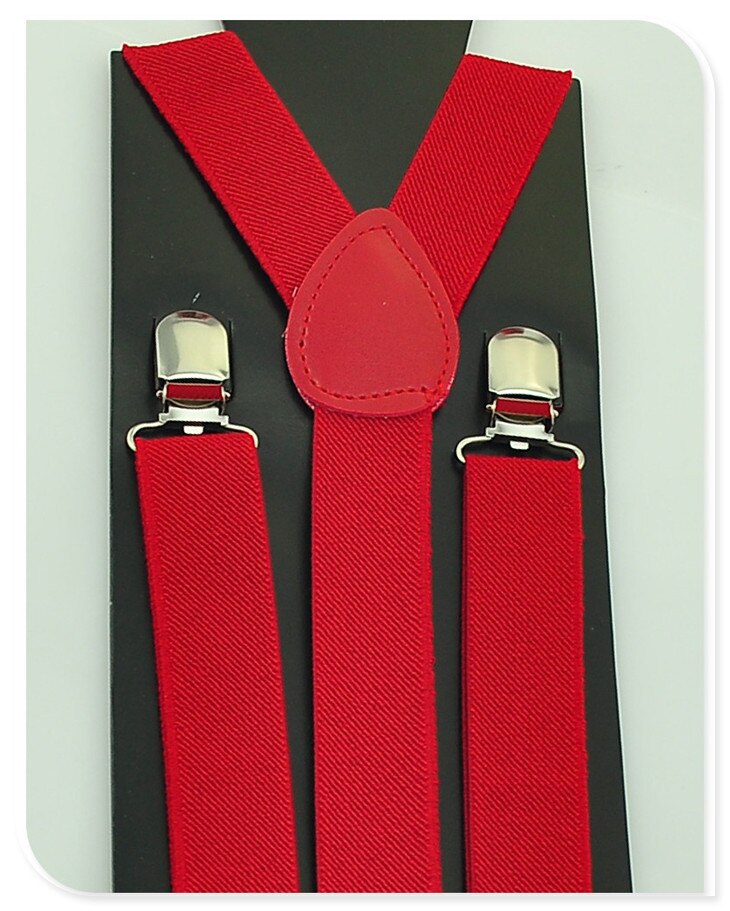 -KIDS Bretels 2.5 cm x 65 cm 36 kleuren Mix JONGENS/MEISJES Bretel Elastische Bretels slim Jarretelle Y-back Bretels: Claret