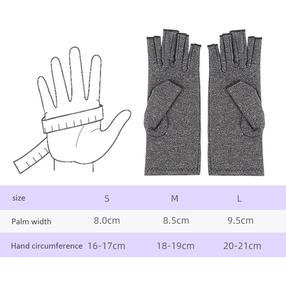 1 par kompression gigt handsker touch screen anti gigt terapi handsker smerte smerter led lindring vinter varmt armbånd