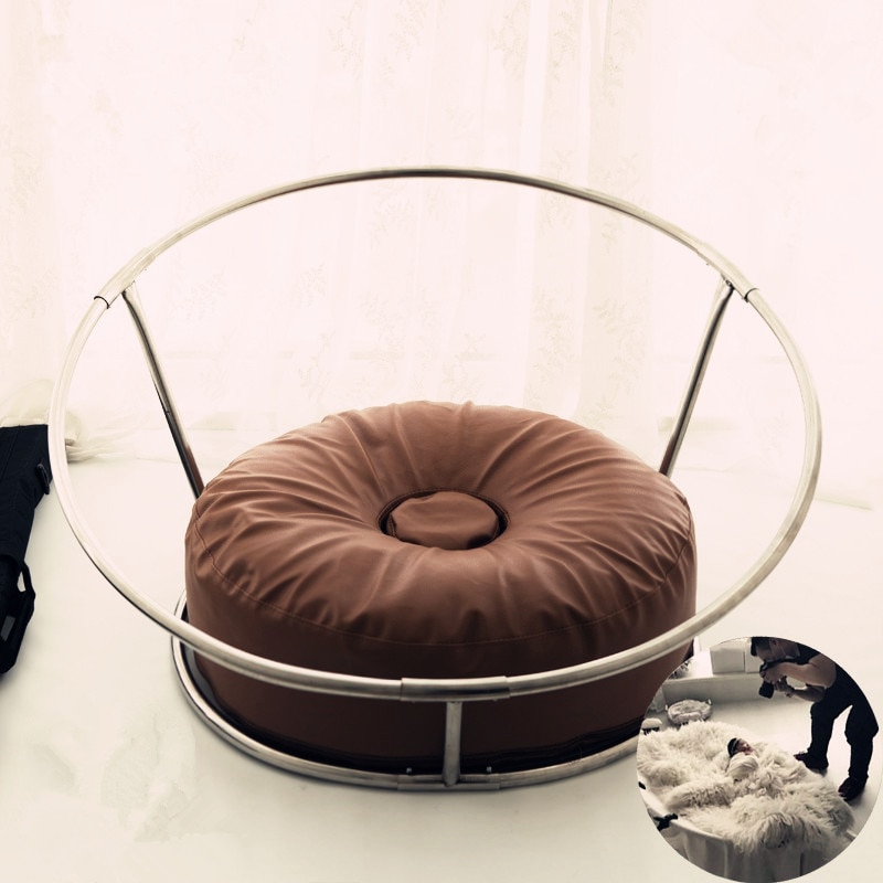 Newborn Baby Photography Props Posing Frame Beanbag Set Studio Accessories Bebe Poser Pillow+Nest Round Shelf Newborn Photo Prop