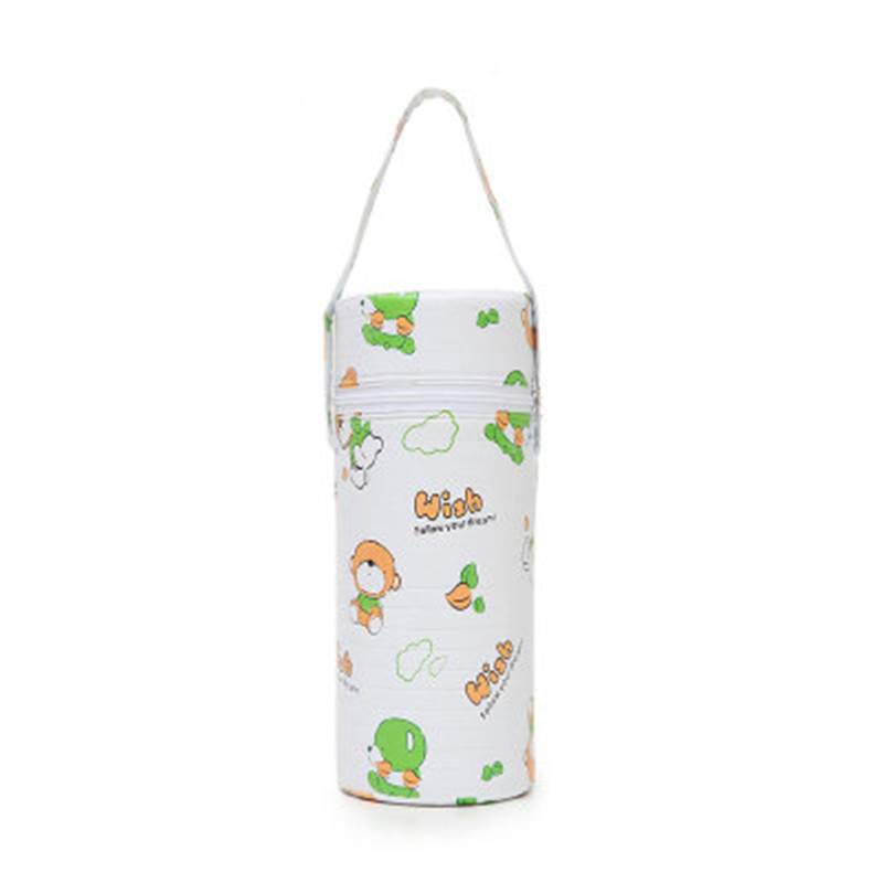 Modermælk opbevaring isolerende pose baby fodring flaskeopvarmere køligere flaske taske uden for klapvogn hængende baby flaske køler: 1 bjørn