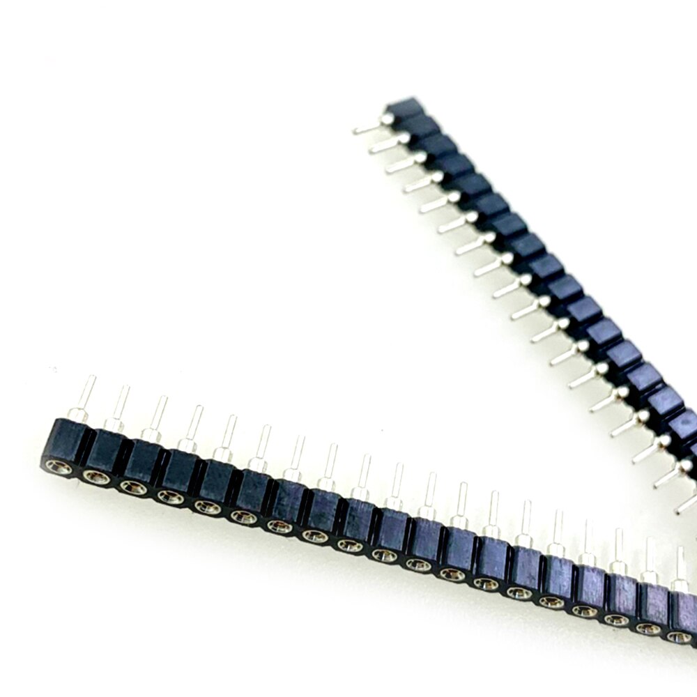 thumbnail image 2 of 10x 2.54mm Pitch 40-Pin Single Row Round Female Header - Breakable, PCB IC Socket 2 of 4