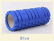Yoga Foam Roller - Pilates Fitness Muscle Relaxation - Exercise Massage Tool: Blue