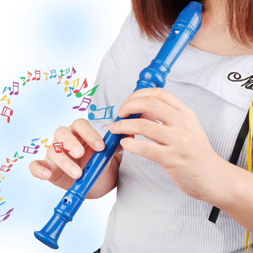 8 Holes Soprano Recorder Long Flute Instrument for Children Educational Musical Tool Kids Beginners Soprano Recorder Woodwind