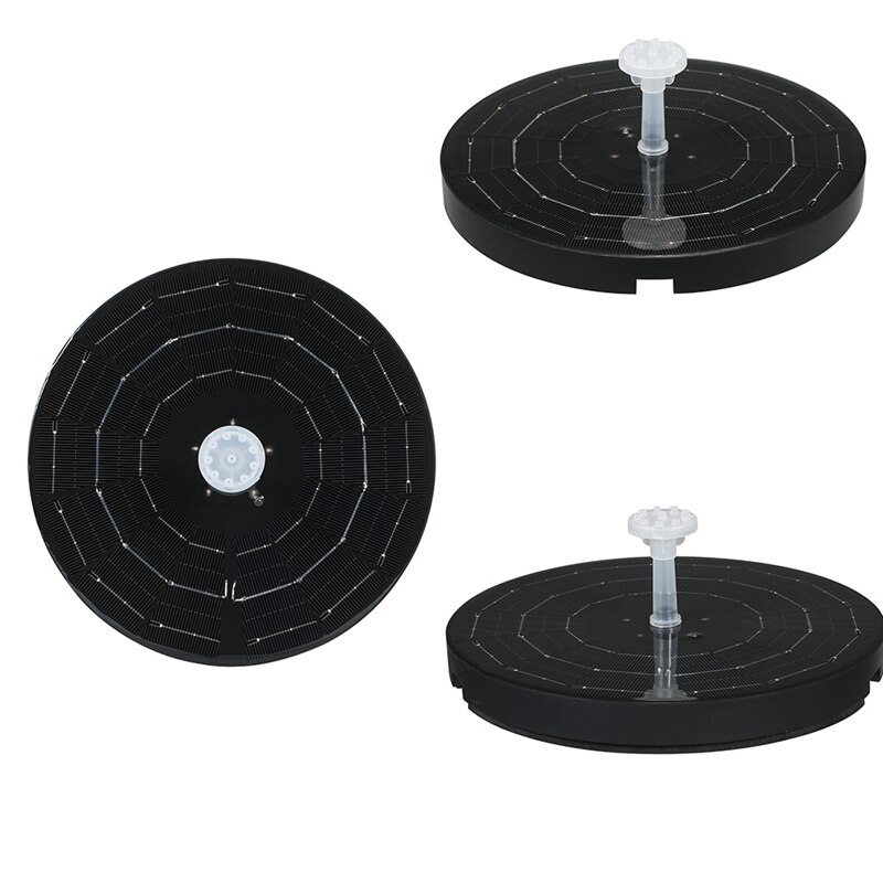 3.8W Floating Solar Panel Powered Fountain Pump Colorful LED Light Outdoor Swimming Pool Garden Water Fountain