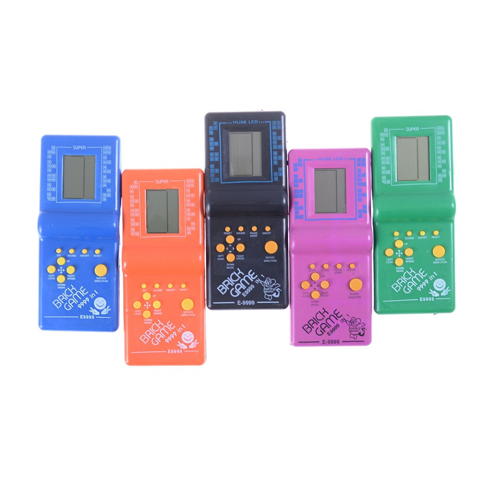 1pc lapsen pelikone ilman akkua mielenkiintoinen peli musiikin toisto klassinen kädessä pidettävä pelikone tetris-tiilipeli