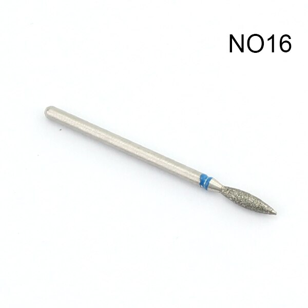 1pcs Milling Cutter Diamond Nail Drill Rotary Bits Milling Cutter For Manicure Burr Cuticle Clean Drill Bit Electric Cutter: NO16