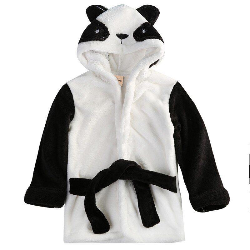 Kleinkind Junge Ebene Bademantel Baby Mit Kapuze Schlecht Handtuch bat Honig Baby Anzug Weichen Roben Baby Mädchen Kleidung Kleinkind Baby Mädchen kleidung: Panda / 2T