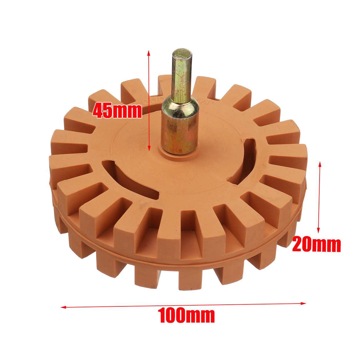 4 inch Rubber Gum Wheel Adapter Voor Verwijderen Auto Lijm Sticker Krijtstreep Decal Grafische Auto Reparatie Verf Tool