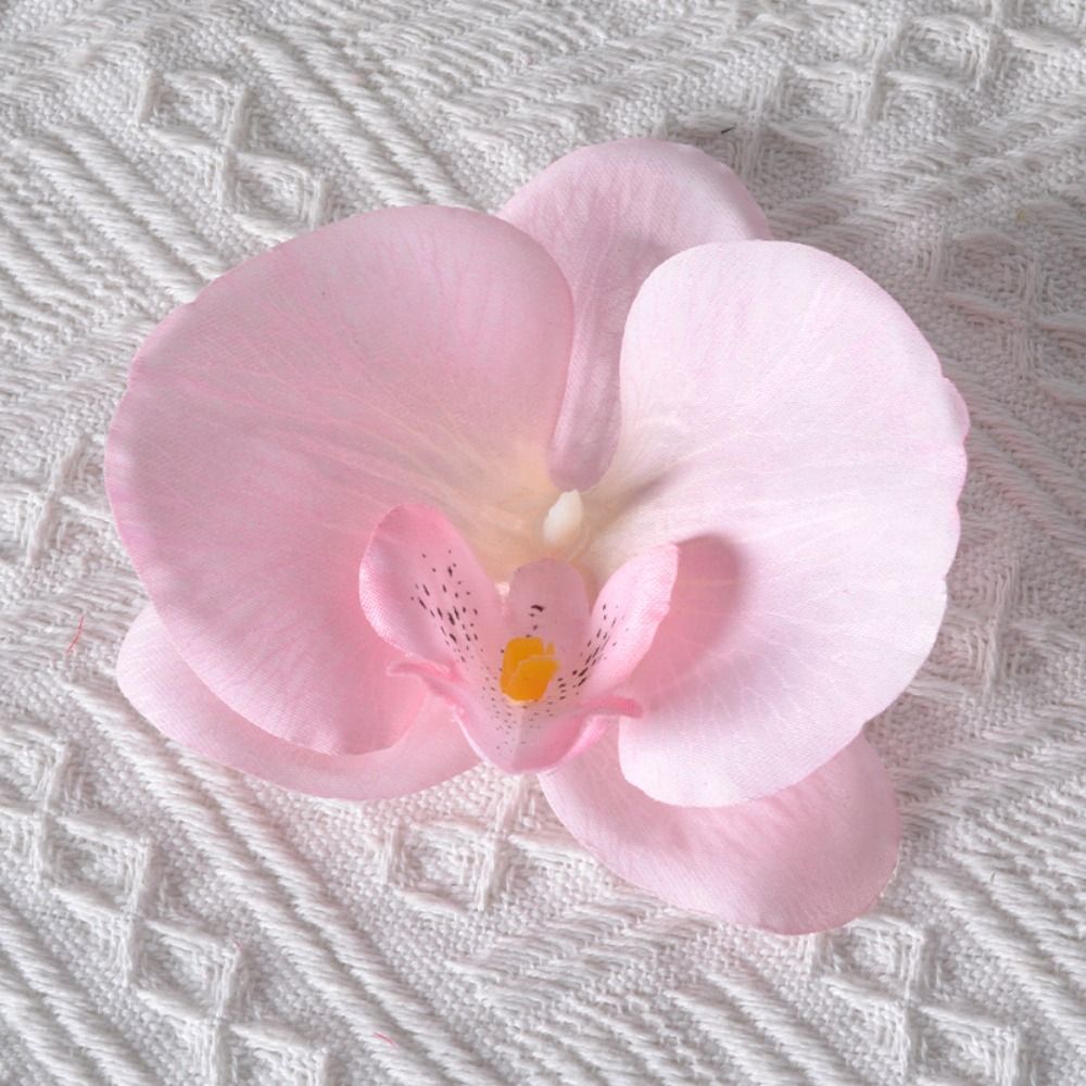 broszka DIY biżuteria zrobienie rękodzieło symulowane kwiat Wykonany ręcznie Akcesoria stroik motyl orchidea kwiat dekoracja spinka do włosów prezent: Złota