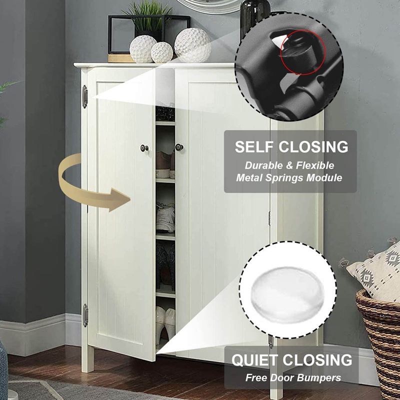2 Paar 5 Inch Zwarte Dubbele Actie RVS Deur Scharnieren Zelfsluitend - Saloon Cafe Scharnieren