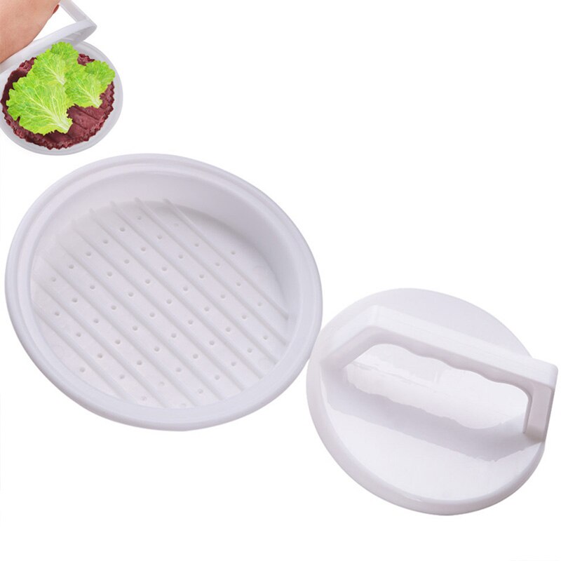 Plastic Hamburger Meat Presser Tool DIY Cutlets Press PP Handle Meat Beef Grill Burger Hamburger Presses Presser Tool 11