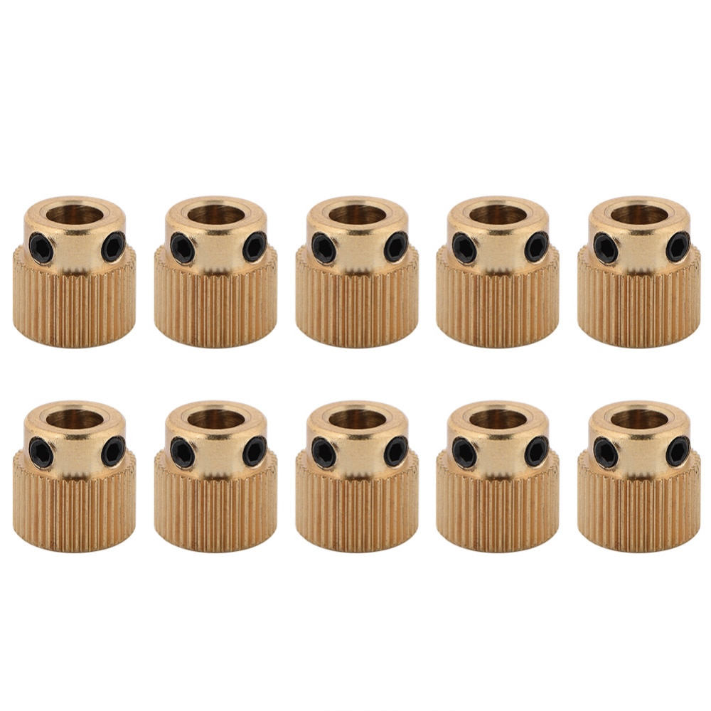 10Pcs Messing Drive Gear Voor MK7 MK8 Extruder 26/ 40 Tanden 3D Printer Accessoires Extruder Wiel drive Gear Extruder