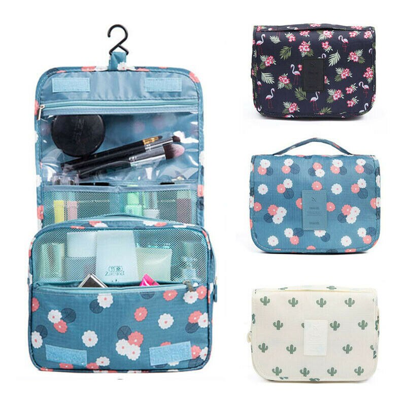 Strap Travel Makeup Cosmetic Bag Organizer Storage Hanging Pouch Wash Bag Waterproof Large Capacity Travel Hanging Storage