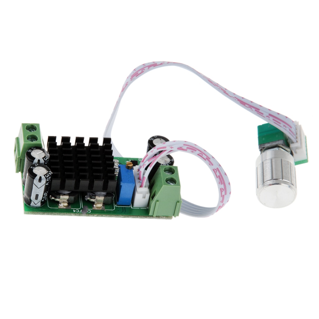 5V 12V 24V PWM DC Lüfter Geschwindigkeit Regler W/Potentiometer Knopf Schalter