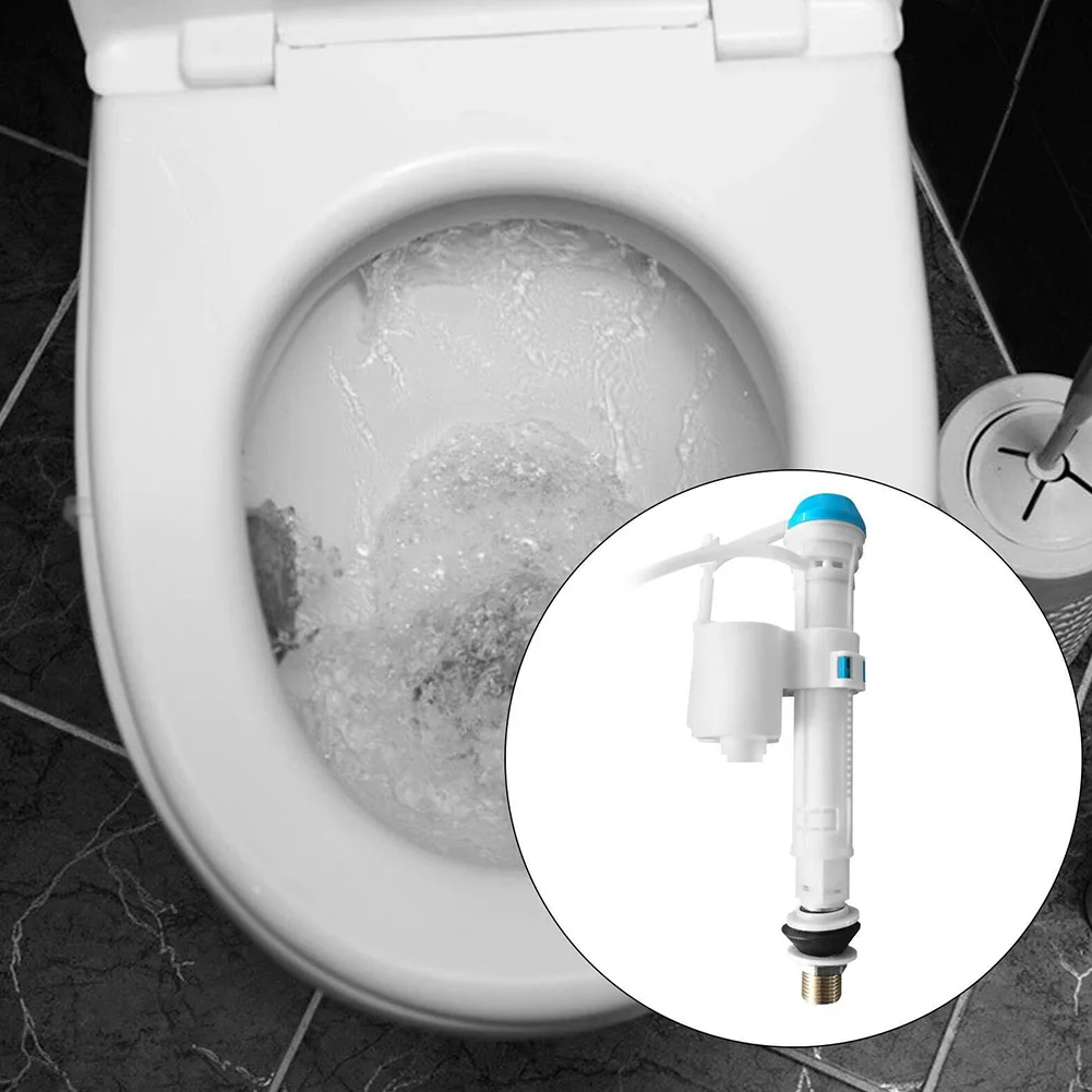 1/2in Bottom Entry Toilet Fill Valve Cistern Fittings Adjustable Float Filling Valves Household Toilet Cistern Fill Valve Acces