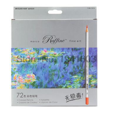 Marco-lápiz de rafia para pintar, lápices de colores profesionales, lapislázuli de Arte Fino, 24, 36, 48 y 72 colores: 72 Colors