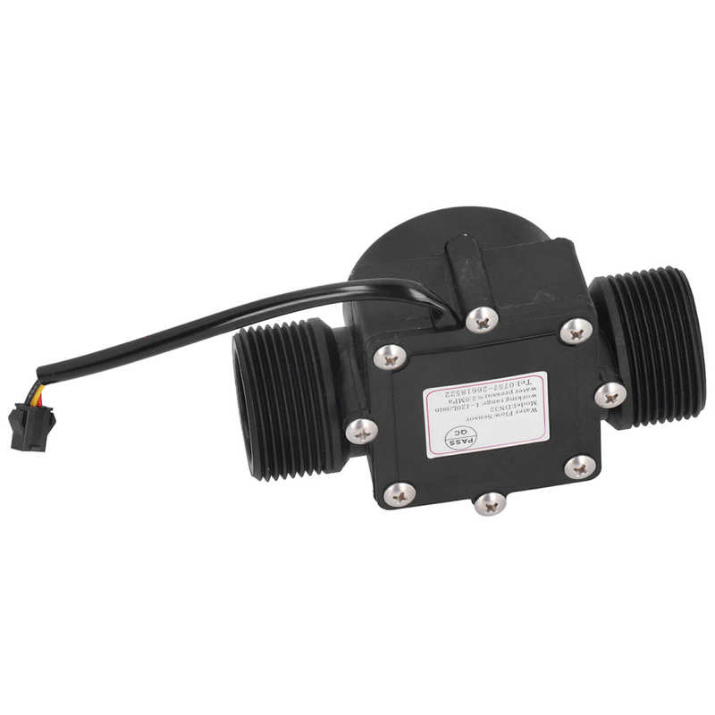 YF-DN32 G1.25in Industrial Flow Meter Pipe Water Flowmeter Counter Hall Sensor DC3-24V