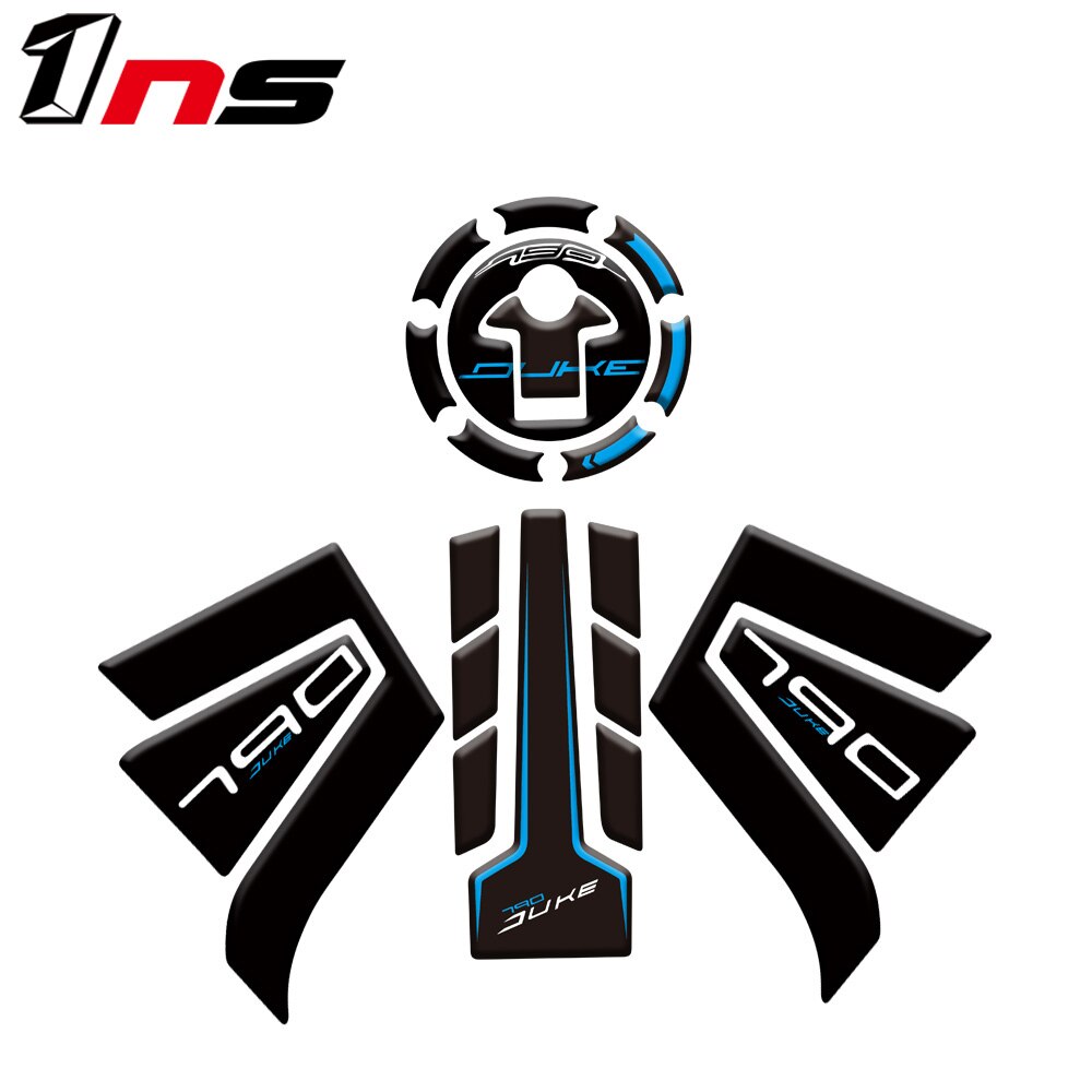 Pour KTM DUKE790 DUKE 790 moto réservoir de carburant protection autocollant boîtier à autocollants: D-1 set