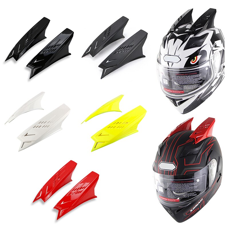 Neue Motorrad Rennen Helm hörner Horn dekoration Mehrfarbig Neue Motorrad Helm Dekoration