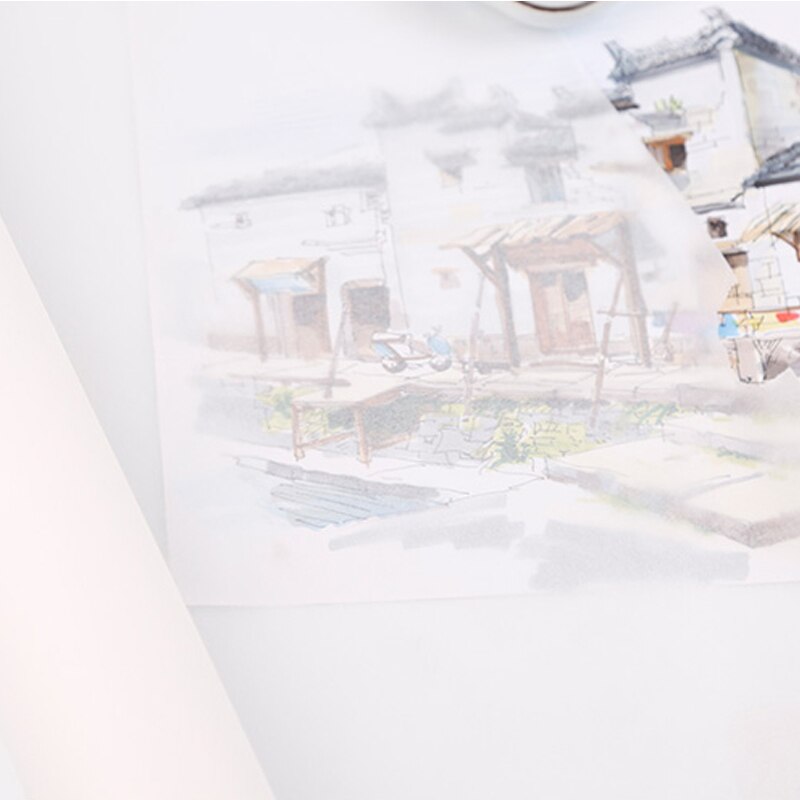 12/18 inch sketch paper tracing paper roll 46m super transparent copy painting craft paper copy transfer transparent copy paper