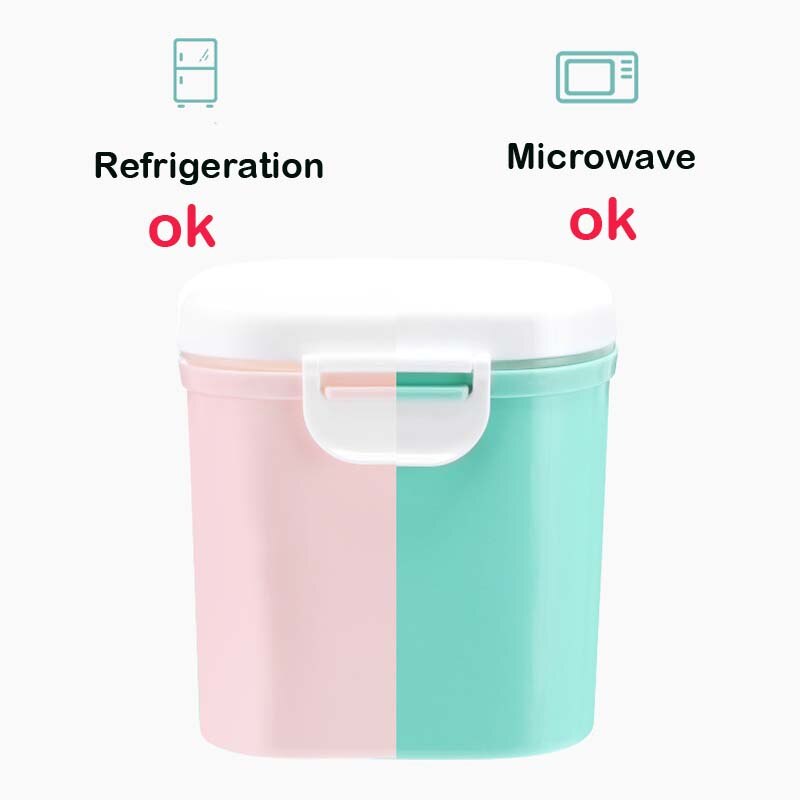 Baby Milk Powder Container Portable Formula Food Storage Cartoon Safety PP Big Capacity Makeup Feeding Bottles