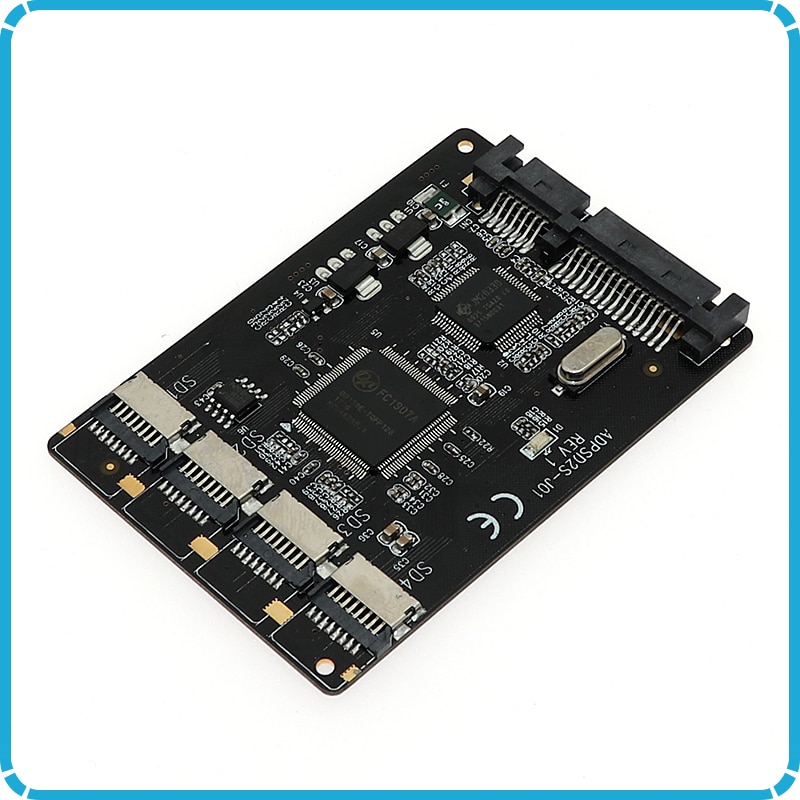 4 Micro SD to SATA 22 Pin SSD Adapter Converter Card