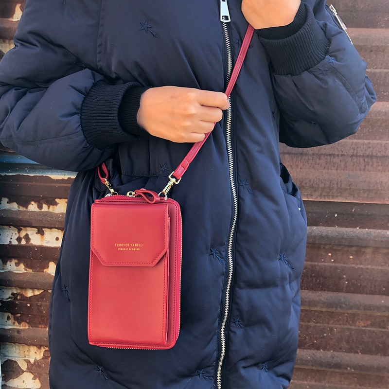 Women PU Leather Shoulder bags Female Large Capacity Crossbody Bags Girls Multi-functional Handbag Phone Purse