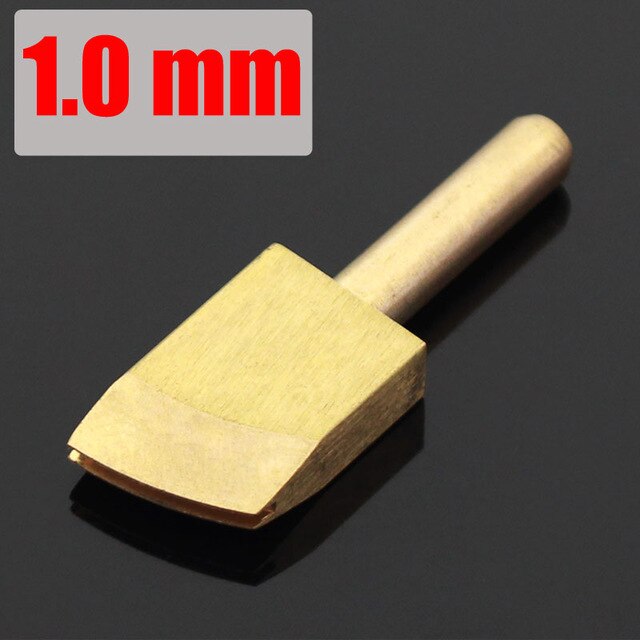 Dispositif électrique de sertissage et de chauffage du cuir, outil pour sceller les bords en laiton, outils électriques de décoration des bords du cuir: 1.0mm