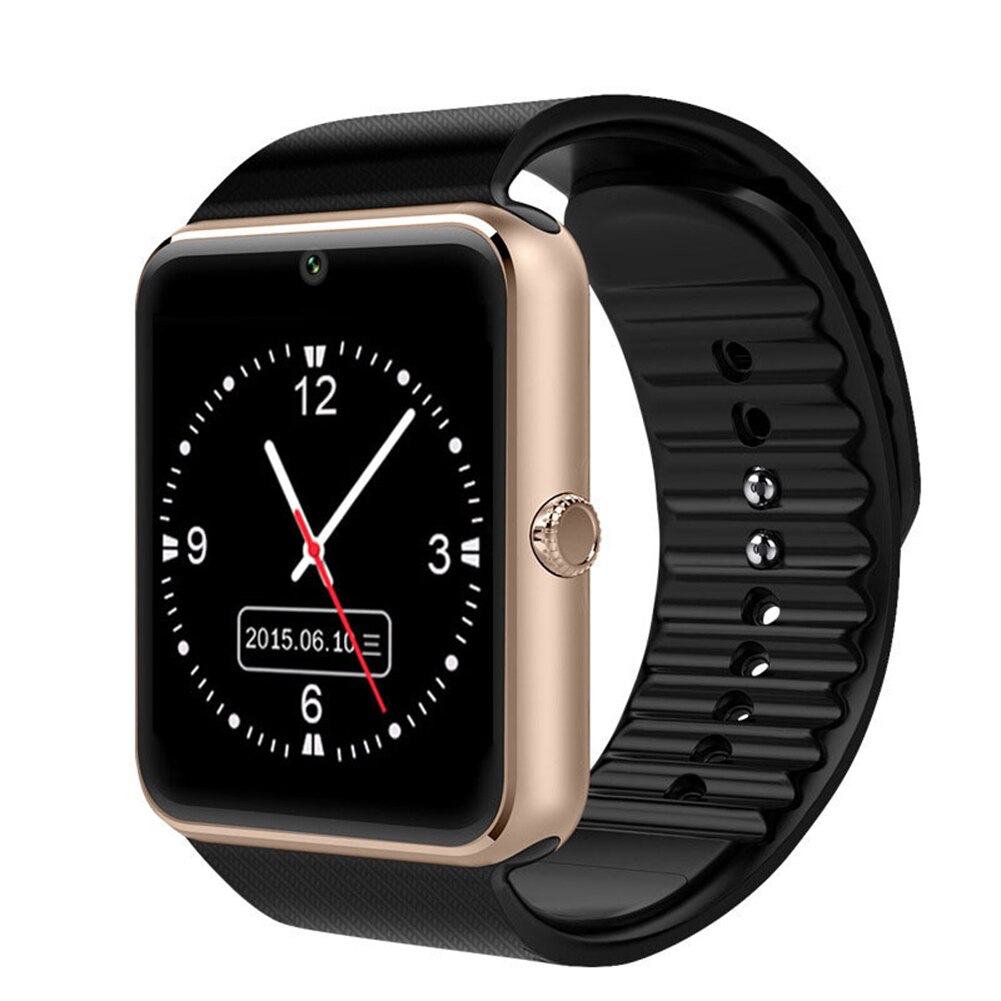 Clever Bluetooth Uhr SIMs Karte Slot Sport Pedometer Clever Telefon Uhr Geeignet Für Übliche Telefon Smartwatch Sport Armbanduhr: Gold