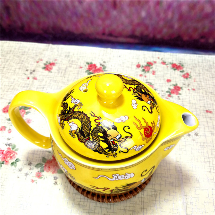 Chinese Ceramic Tea Set Kung Fu Porcelain Tea Cup Pot Set Dragon Teapot Teacup Kungfu Teaset Puer Oolong Tea Ceremony Teaware