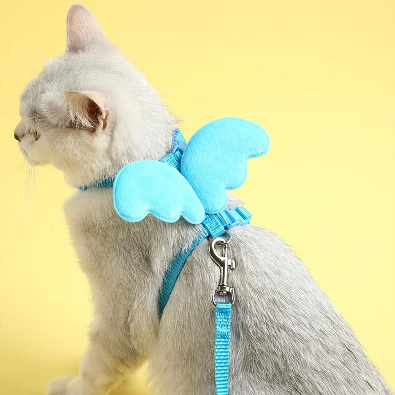 Harnais d'appel réglable pour chat et chien, corde de laisse pour petits animaux, entraînement à la marche, corde de remorquage, fournitures pour animaux de compagnie