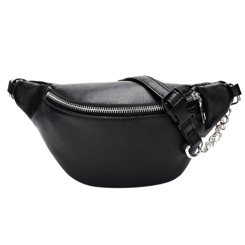 PU Leather Fanny Waist Pack Women Shoulder Chest Belly Belt Handbags Female Crossbody Handbag Fanny Pack Bum Bag Sac Banane