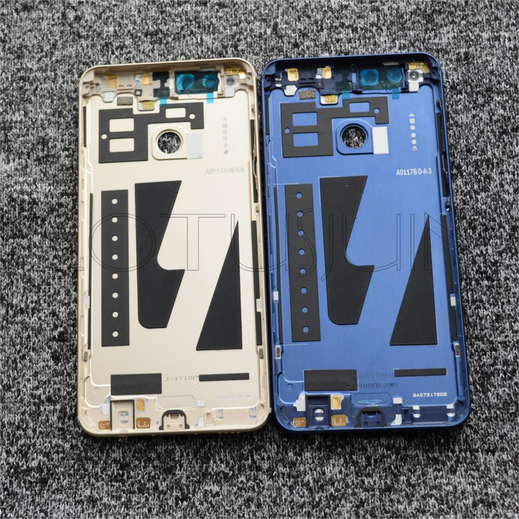 Tylna tylna pokrywa baterii obudowa panelu przedniego obudowa z przyciskiem głośności dla Huawei Honor 7X