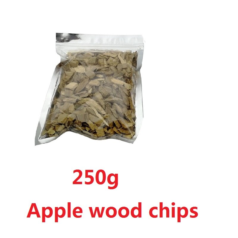 Boîte de fumeur pour Grill à gaz en forme de V, en acier inoxydable, pour BBQ court, saveur de jardin, copeaux de bois, accessoires de Barbecue, 6.14 pouces: 250g Wood Chips