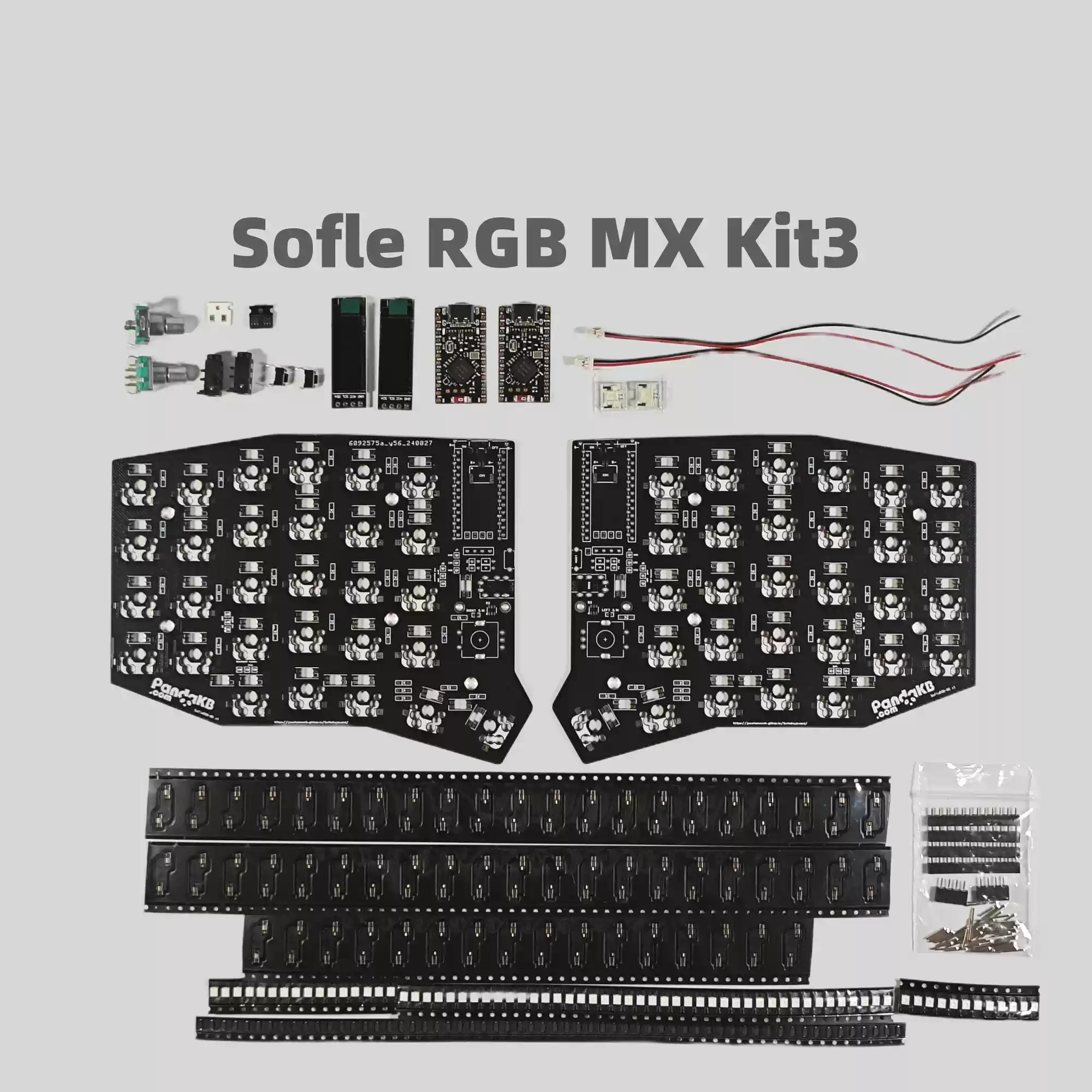 Sofle Choc Split Keyboard PCB-Kit Positionierungsplatine MX Split Keyboard Kit QMK PCB Kit Kundenspezifisches PC-Zubehör: Khaki