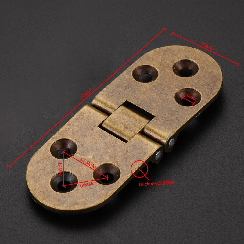 Myhomera dobradiça da tabela do armário, dobradiça do armário dobrável da liga de zinco, dobradiça do armário, 2.3*80*30mm escondido apoio parafusos, parafusos