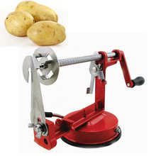 Handleiding Rode Rvs Twisted Potato Apple Slicer Spiral Franse Fry Cutter