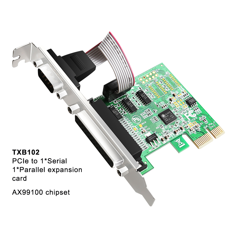 Pci express expansionskort pcie till seriell parallellport rs -232 seriell port com &  db25 skrivare parallellport lpt