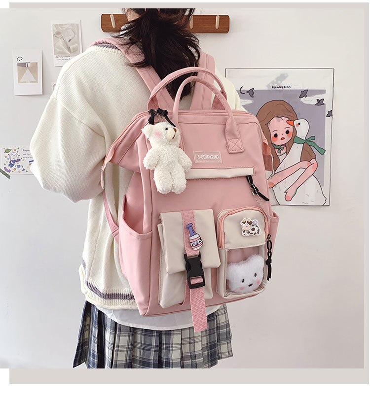 Vrouwelijke Jk Japanse Ita Tas Kawaii Transparante Zak Student Schooltas Grote Capaciteit College Stijl Rugzak Voor Vrouwen