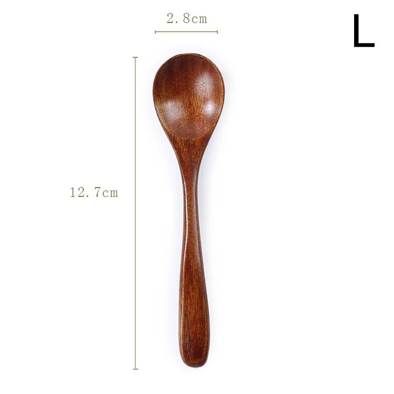 Wooden Spoon Bamboo Kitchen Cooking Utensil Tool Soup Teaspoon Catering For Kicthen Wooden Spoon: L