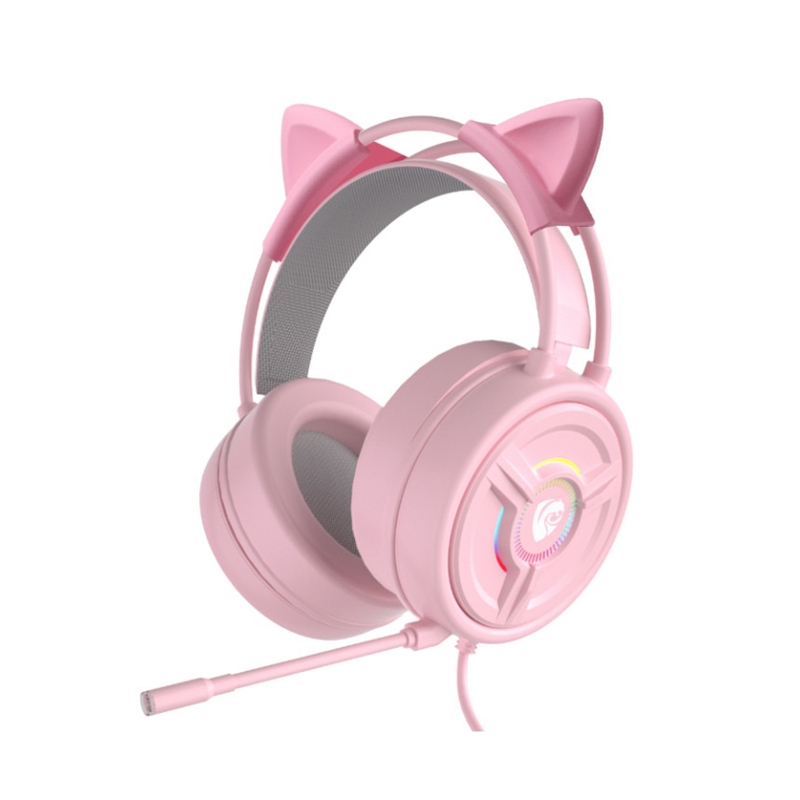 Gaming Headphone Headset 7.1 Surround Sound RGB Stylish for Girls