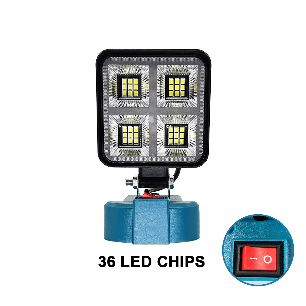 Schnurloses LED-Arbeitslicht, Baustellenlicht, Strahler-Werkzeug für Makita 18 V Akku, Lampe, Flutlicht, Taschenlampe (keine Batterie): 3w