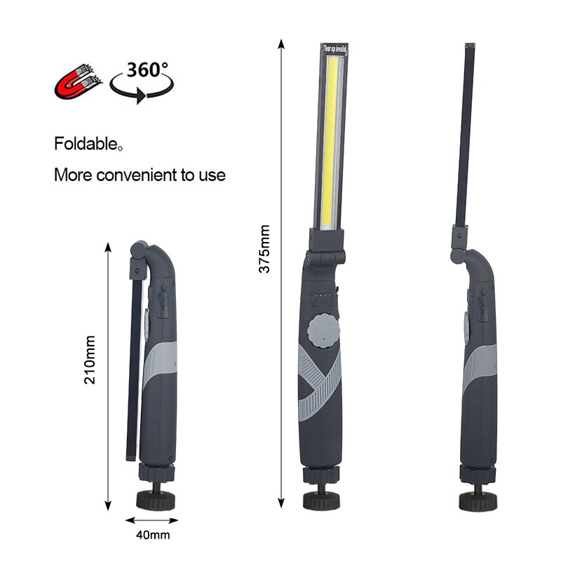 NEBO NEB FLT 1042 G, de krachtige LED zaklamp met magnetische voet en batterij | NEB FLT 1042 G
