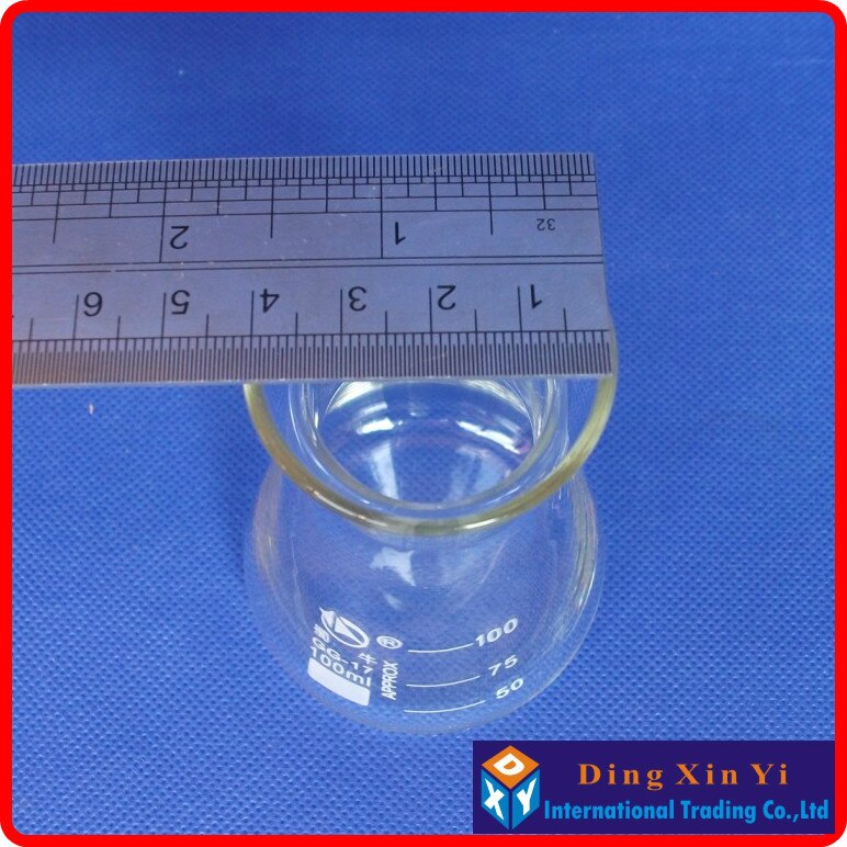 (4 pcs/lot) 100ml Glass Erlenmeyer Flask glass conical flask 100ml Laboratory use glass triangle flask BORO glass,GG17,Pyrex