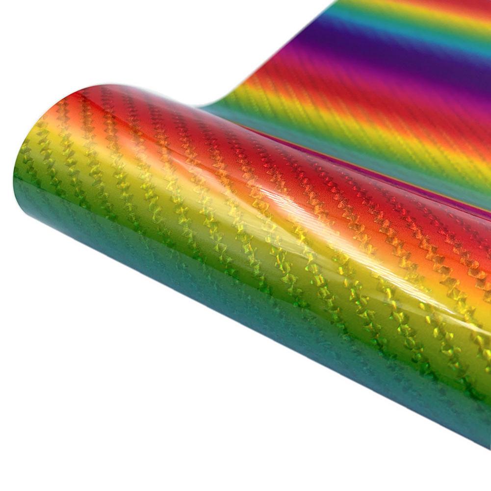 Rainbow Self-adhesive Vinyl Car Wrap Film Foil for Car Wrapping Decoration DIY Vinyl Sticker Auto Vehicle Decal