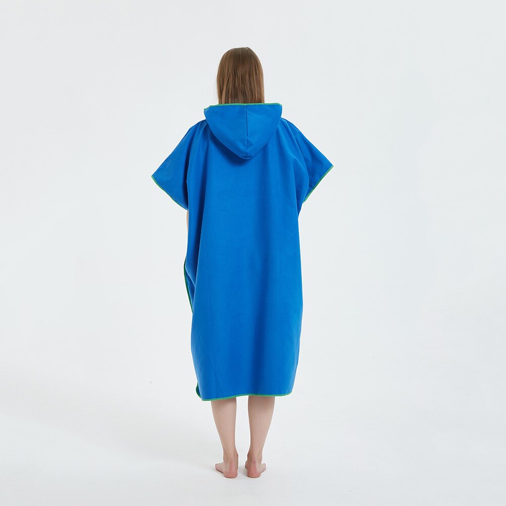Surfing Vacation Adults With Hood Poncho Robe Robe Sunscreen Water Absorb Quick Drying Swimming Wetsuit Changing Outdoor